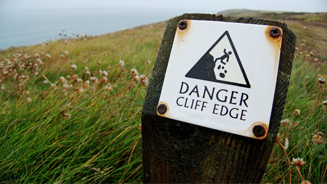 Sign: Danger Cliff Edge