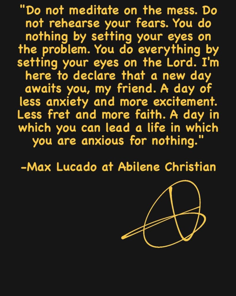 Max Lucado Abilene Christian remarks
