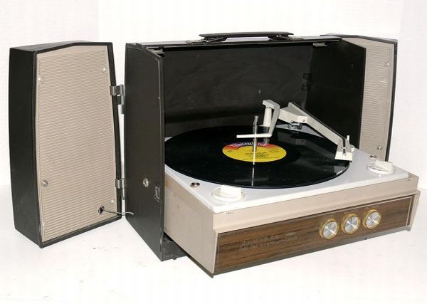 Portable 1960s Record Player