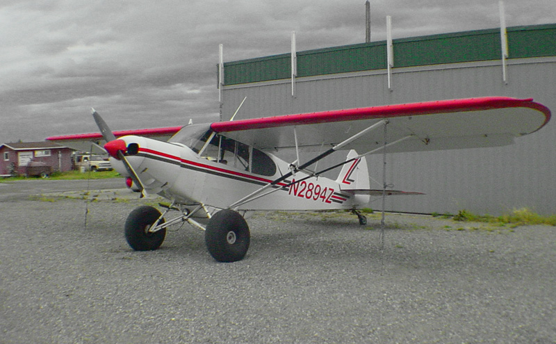 Piper PA-18A 150 with tundra Tires.