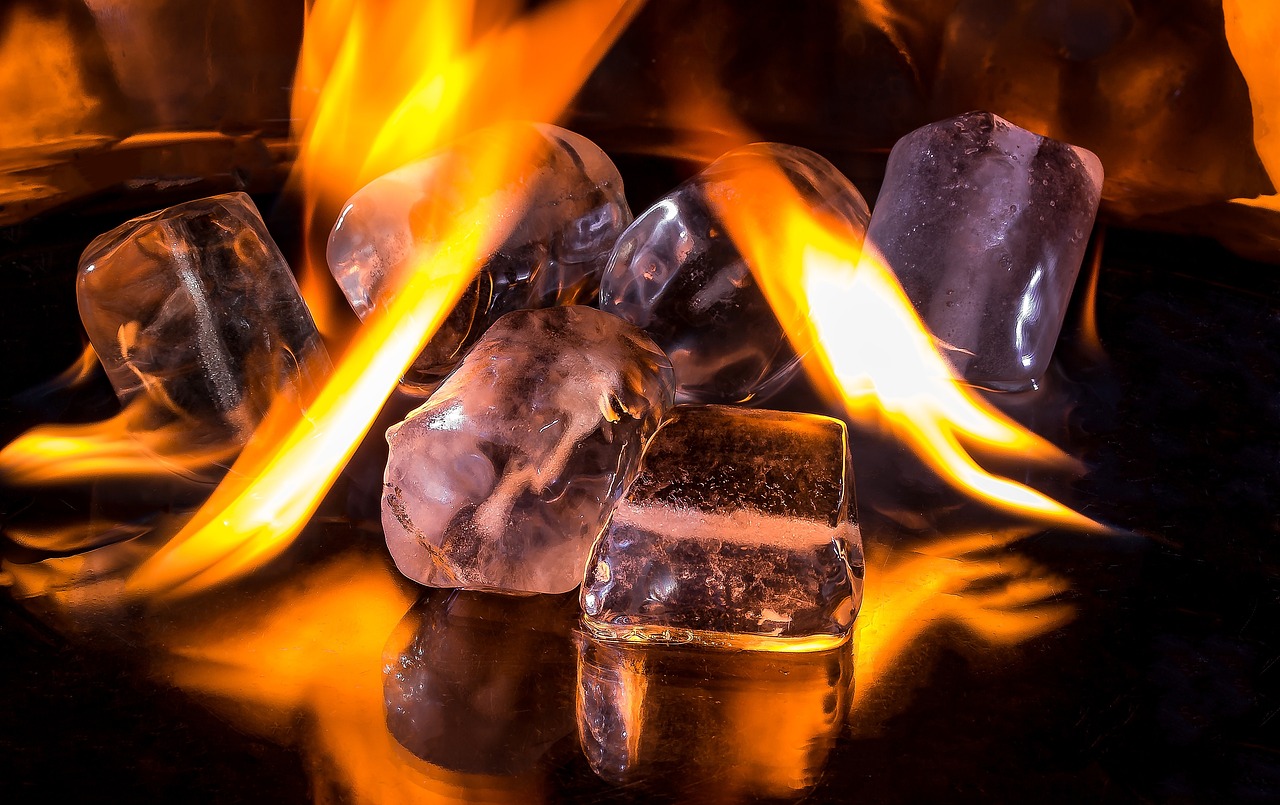 Fire and Ice Cubes - Opposite