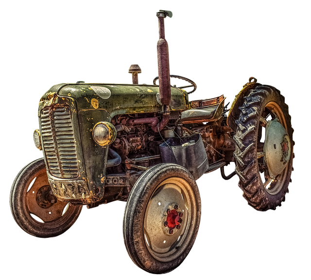 an old tractor