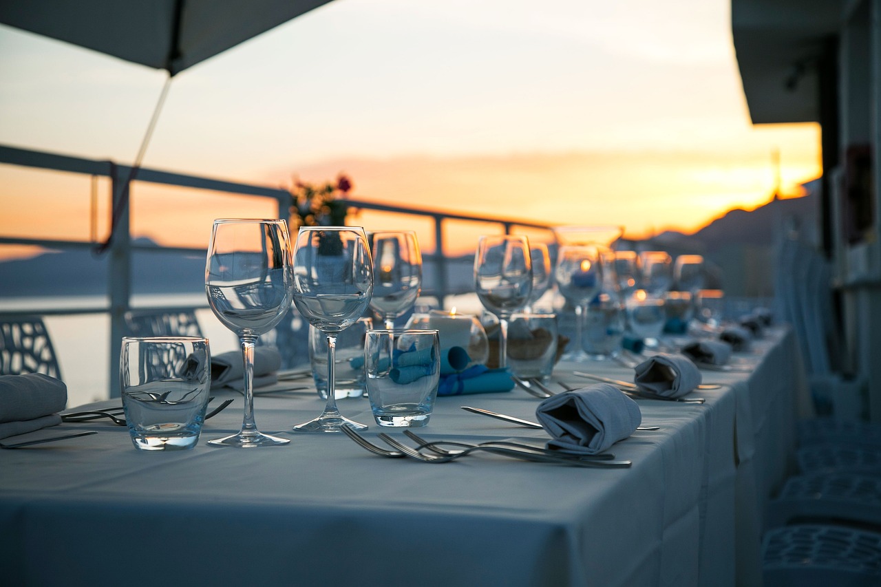 Table set immacutaley for a royal meal