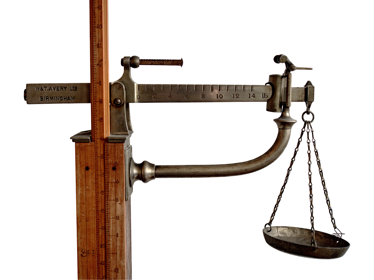 An old scale of weights and measures