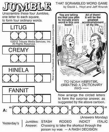 Jumble Puzzle